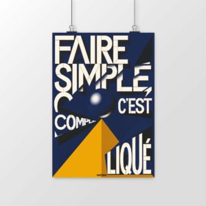 Poster Faire simple, c’est compliqué – L’essence de l’UX et du design réfléchi