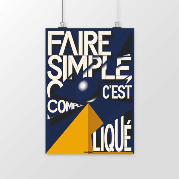 Poster Faire simple, c’est compliqué – L’essence de l’UX et du design réfléchi