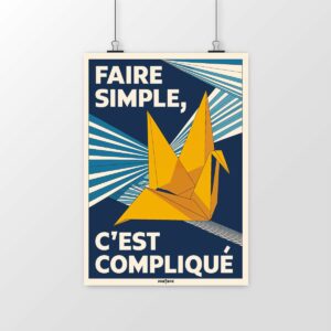 Poster Faire simple, c’est compliqué – L’essence de l’UX et du design réfléchi