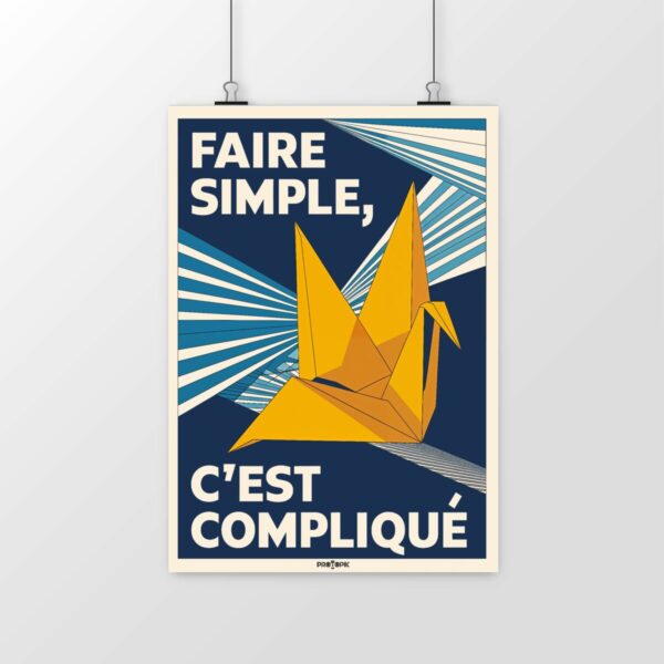 Poster Faire simple, c’est compliqué – L’essence de l’UX et du design réfléchi