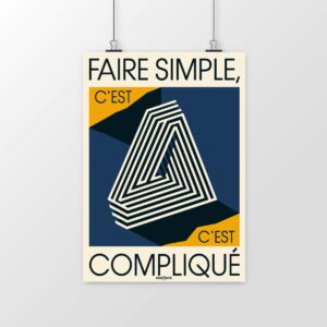 Poster Faire simple, c’est compliqué – L’essence de l’UX et du design réfléchi