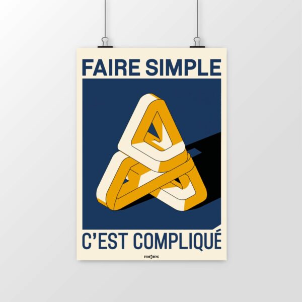 Poster Faire simple, c’est compliqué – L’essence de l’UX et du design réfléchi