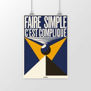 Poster Faire simple, c’est compliqué – L’essence de l’UX et du design réfléchi