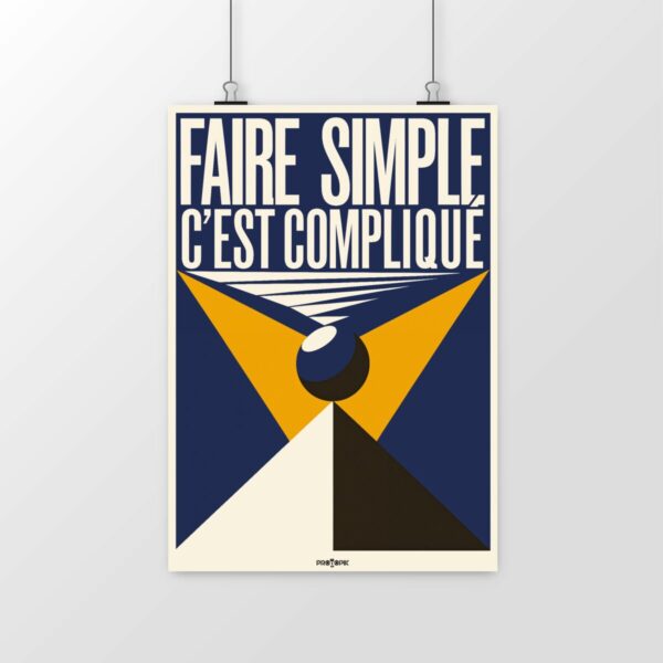 Poster Faire simple, c’est compliqué – L’essence de l’UX et du design réfléchi