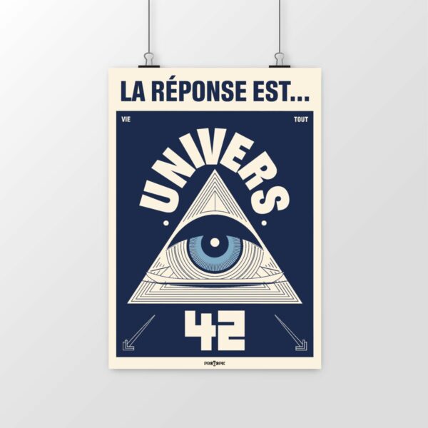 Poster La réponse est 42 – Entre humour geek et quête de sens