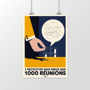 Poster Un prototype vaut mieux que mille réunions – Passez à l’action